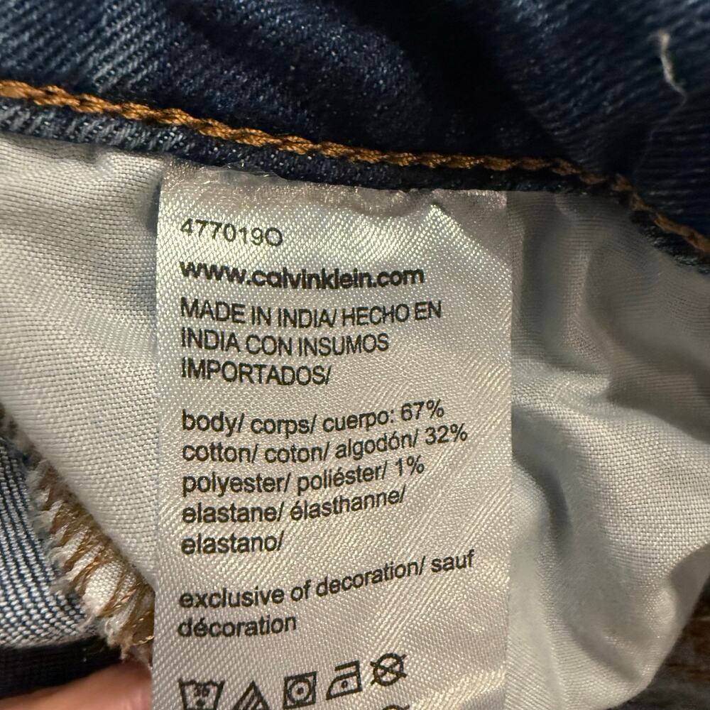 Calvin Klein New Women’s High Rise Skinny Ankle Jean, Stormy blue, stretch, 28 - Picture 6 of 7